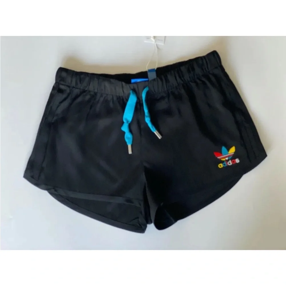 Women's adidas Slim Shorts (AY9453) Black Size 6 - Picture 1 of 3